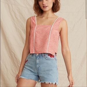 Marine Layer Stella Linen Tank